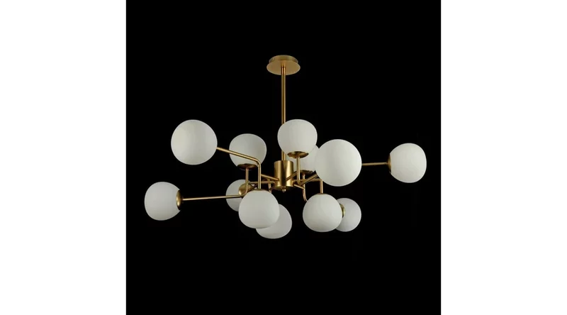 Candelabru Maytoni ERICH sticla alb 12x E14 - MOD221-PL-12-G