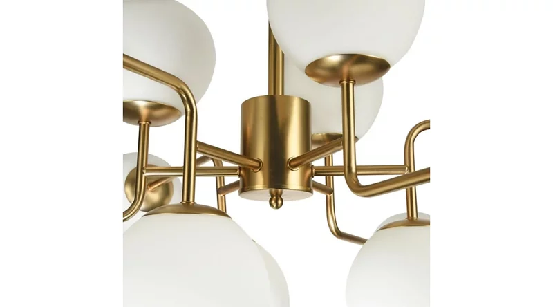 Candelabru Maytoni ERICH sticla alb 12x E14 - MOD221-PL-12-G